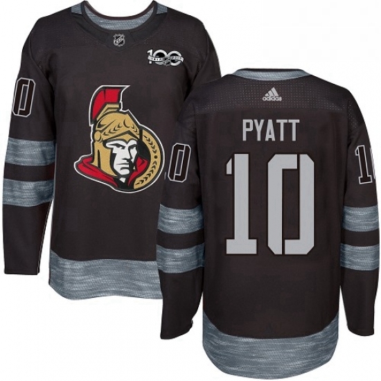 Mens Adidas Ottawa Senators 10 Tom Pyatt Authentic Black 1917 2017 100th Anniversary NHL Jersey Mens Adidas Ottawa Senators 10 Tom Pyatt Authentic Black 1917 2017 100th Anniversary NHL Jersey