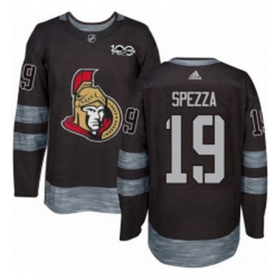 Mens Adidas Ottawa Senators 19 Jason Spezza Authentic Black 1917 2017 100th Anniversary NHL Jersey Mens Adidas Ottawa Senators 19 Jason Spezza Authentic Black 1917 2017 100th Anniversary NHL Jersey