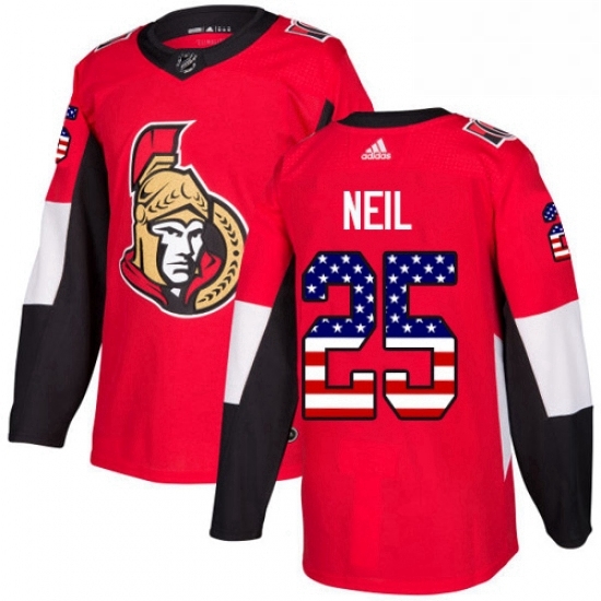Mens Adidas Ottawa Senators 25 Chris Neil Authentic Red USA Flag Fashion NHL Jersey Mens Adidas Ottawa Senators 25 Chris Neil Authentic Red USA Flag Fashion NHL Jersey