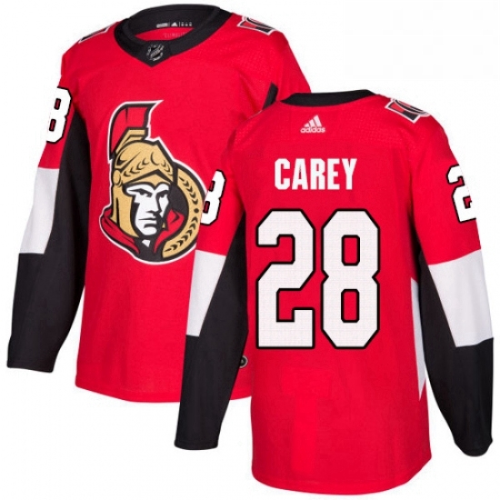 Mens Adidas Ottawa Senators 28 Paul Carey Premier Red Home NHL Jersey Mens Adidas Ottawa Senators 28 Paul Carey Premier Red Home NHL Jersey