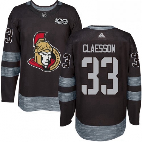 Mens Adidas Ottawa Senators 33 Fredrik Claesson Authentic Black 1917 2017 100th Anniversary NHL Jersey Mens Adidas Ottawa Senators 33 Fredrik Claesson Authentic Black 1917 2017 100th Anniversary NHL Jersey