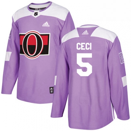 Mens Adidas Ottawa Senators 5 Cody Ceci Authentic Purple Fights Cancer Practice NHL Jersey Mens Adidas Ottawa Senators 5 Cody Ceci Authentic Purple Fights Cancer Practice NHL Jersey