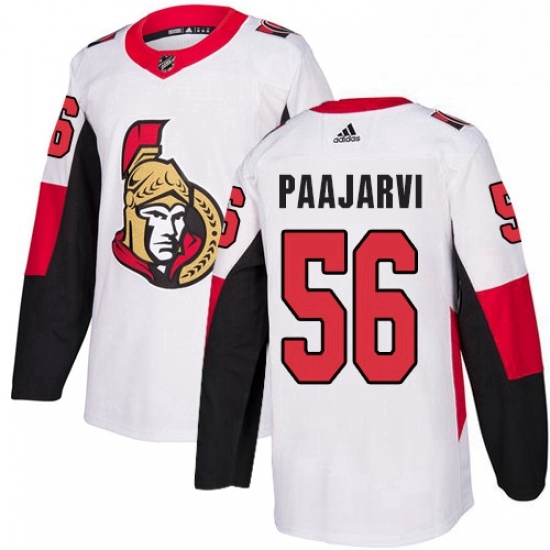 Mens Adidas Ottawa Senators 56 Magnus Paajarvi Authentic White Away NHL Jersey Mens Adidas Ottawa Senators 56 Magnus Paajarvi Authentic White Away NHL Jersey