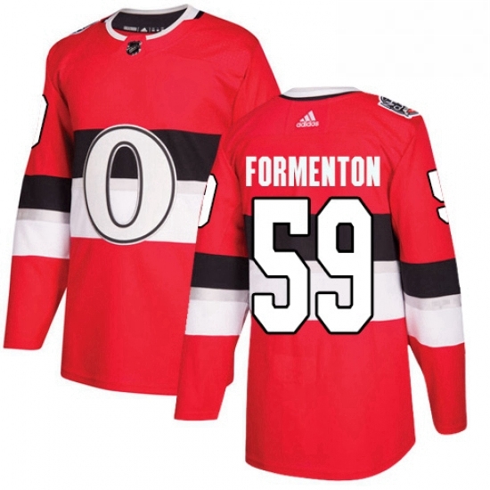 Mens Adidas Ottawa Senators 59 Alex Formenton Authentic Red 2017 100 Classic NHL Jersey Mens Adidas Ottawa Senators 59 Alex Formenton Authentic Red 2017 100 Classic NHL Jersey
