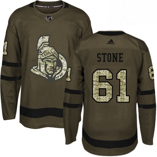 Mens Adidas Ottawa Senators 61 Mark Stone Authentic Green Salute to Service NHL Jersey Mens Adidas Ottawa Senators 61 Mark Stone Authentic Green Salute to Service NHL Jersey
