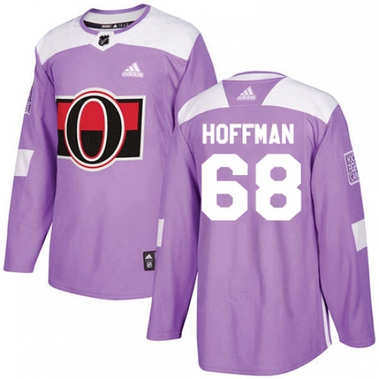 Mens Adidas Ottawa Senators 68 Mike Hoffman Authentic Purple Fights Cancer Practice NHL Jersey Mens Adidas Ottawa Senators 68 Mike Hoffman Authentic Purple Fights Cancer Practice NHL Jersey