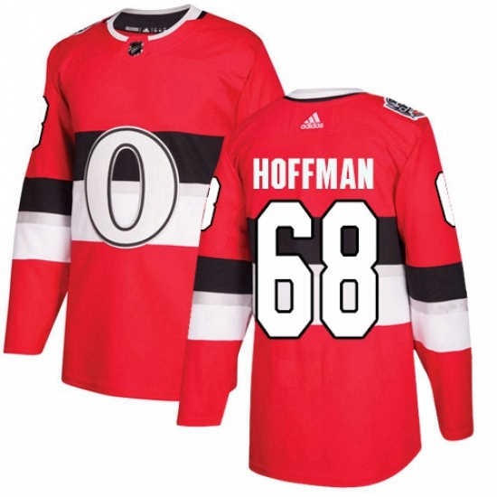 Mens Adidas Ottawa Senators 68 Mike Hoffman Authentic Red 2017 100 Classic NHL Jersey Mens Adidas Ottawa Senators 68 Mike Hoffman Authentic Red 2017 100 Classic NHL Jersey