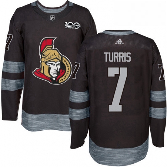 Mens Adidas Ottawa Senators 7 Kyle Turris Authentic Black 1917 2017 100th Anniversary NHL Jersey Mens Adidas Ottawa Senators 7 Kyle Turris Authentic Black 1917 2017 100th Anniversary NHL Jersey