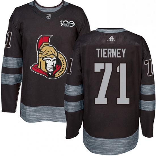 Mens Adidas Ottawa Senators 71 Chris Tierney Authentic Black 1917 2017 100th Anniversary NHL Jersey Mens Adidas Ottawa Senators 71 Chris Tierney Authentic Black 1917 2017 100th Anniversary NHL Jersey