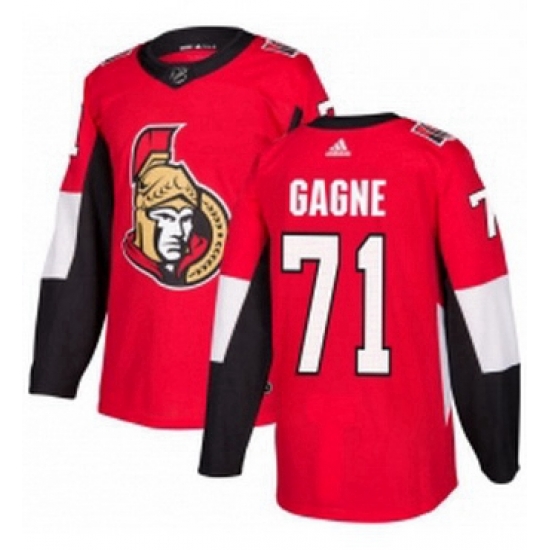 Mens Adidas Ottawa Senators 71 Gabriel Gagne Authentic Red Home NHL Jersey Mens Adidas Ottawa Senators 71 Gabriel Gagne Authentic Red Home NHL Jersey