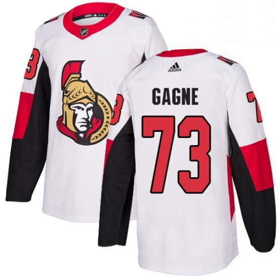 Mens Adidas Ottawa Senators 73 Gabriel Gagne Authentic White Away NHL Jersey Mens Adidas Ottawa Senators 73 Gabriel Gagne Authentic White Away NHL Jersey