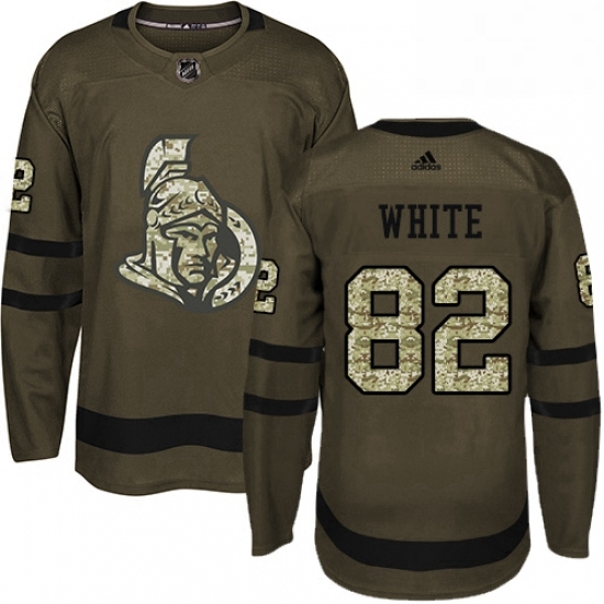 Mens Adidas Ottawa Senators 82 Colin White Authentic Green Salute to Service NHL Jersey Mens Adidas Ottawa Senators 82 Colin White Authentic Green Salute to Service NHL Jersey
