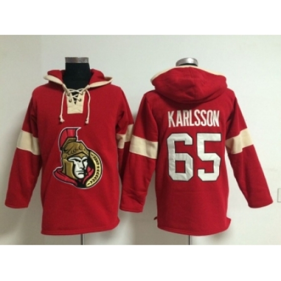 NHL Ottawa Senators #65 Erik Karlsson Red jerseys(Pullover Hoodie) NHL Ottawa Senators #65 Erik Karlsson Red jerseys(Pullover Hoodie)
