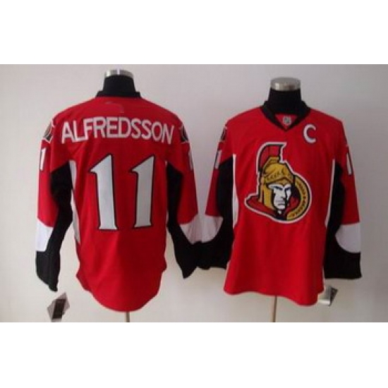 Ottawa Senators 11 ALFREDSSON red jerseys C patch Ottawa Senators 11 ALFREDSSON red jerseys C patch