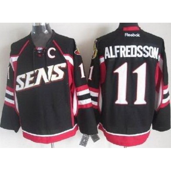 Ottawa Senators 11 Daniel Alfredsson Black NHL Jerseys Ottawa Senators 11 Daniel Alfredsson Black NHL Jerseys