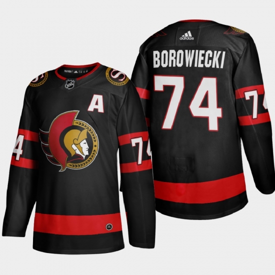 Ottawa Senators 74 Mark Borowiecki Men Adidas 2020 21 Authentic Player Home Stitched NHL Jersey Black Ottawa Senators 74 Mark Borowiecki Men Adidas 2020 21 Authentic Player Home Stitched NHL Jersey Black