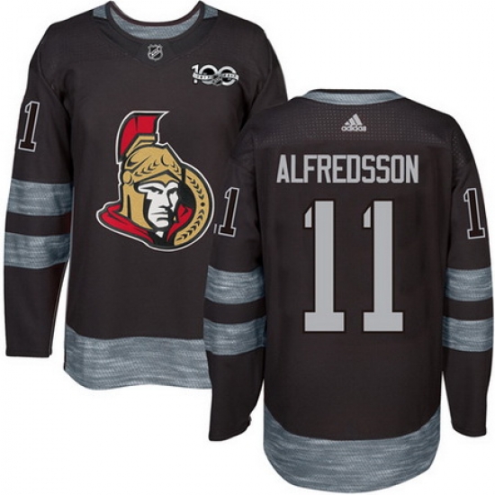 Senators #11 Daniel Alfredsson Black 1917 2017 100th Anniversary Stitched NHL Jersey Senators #11 Daniel Alfredsson Black 1917 2017 100th Anniversary Stitched NHL Jersey