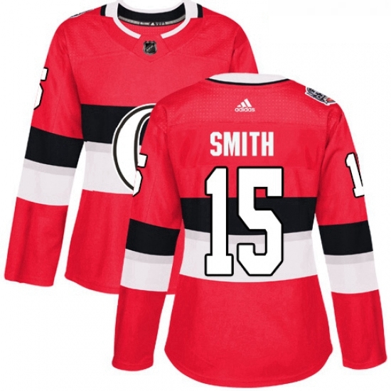 Womens Adidas Ottawa Senators 15 Zack Smith Authentic Red 2017 100 Classic NHL Jersey Womens Adidas Ottawa Senators 15 Zack Smith Authentic Red 2017 100 Classic NHL Jersey