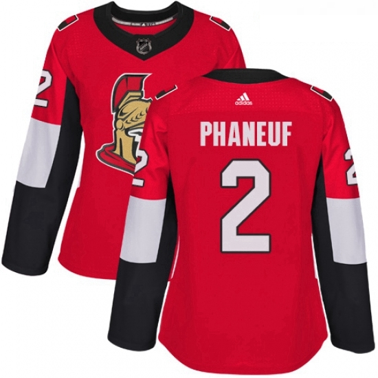 Womens Adidas Ottawa Senators 2 Dion Phaneuf Authentic Red Home NHL Jersey Womens Adidas Ottawa Senators 2 Dion Phaneuf Authentic Red Home NHL Jersey