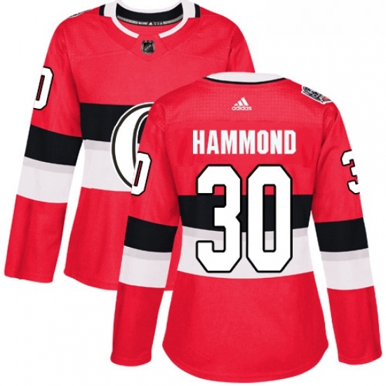 Womens Adidas Ottawa Senators 30 Andrew Hammond Authentic Red 2017 100 Classic NHL Jersey Womens Adidas Ottawa Senators 30 Andrew Hammond Authentic Red 2017 100 Classic NHL Jersey