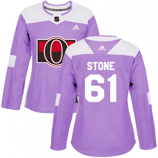 Womens Adidas Ottawa Senators 61 Mark Stone Authentic Purple Fights Cancer Practice NHL Jersey Womens Adidas Ottawa Senators 61 Mark Stone Authentic Purple Fights Cancer Practice NHL Jersey