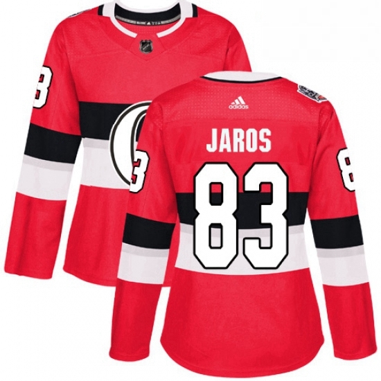 Womens Adidas Ottawa Senators 83 Christian Jaros Authentic Red 2017 100 Classic NHL Jersey Womens Adidas Ottawa Senators 83 Christian Jaros Authentic Red 2017 100 Classic NHL Jersey