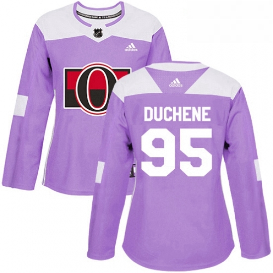 Womens Adidas Ottawa Senators 95 Matt Duchene Authentic Purple Fights Cancer Practice NHL Jersey Womens Adidas Ottawa Senators 95 Matt Duchene Authentic Purple Fights Cancer Practice NHL Jersey