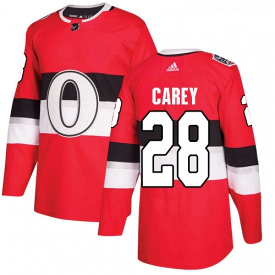 Youth Adidas Ottawa Senators 28 Paul Carey Authentic Red 2017 100 Classic NHL Jersey Youth Adidas Ottawa Senators 28 Paul Carey Authentic Red 2017 100 Classic NHL Jersey