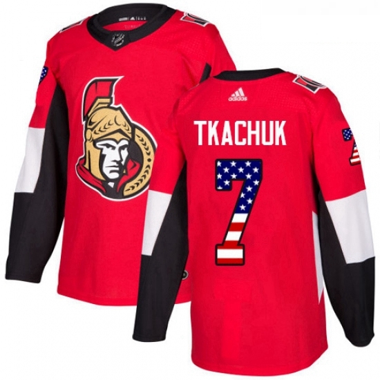 Youth Adidas Ottawa Senators 7 Brady Tkachuk Authentic Red USA Flag Fashion NHL Jersey Youth Adidas Ottawa Senators 7 Brady Tkachuk Authentic Red USA Flag Fashion NHL Jersey