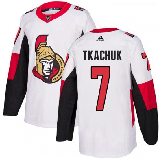 Youth Adidas Ottawa Senators 7 Brady Tkachuk Authentic White Away NHL Jersey Youth Adidas Ottawa Senators 7 Brady Tkachuk Authentic White Away NHL Jersey