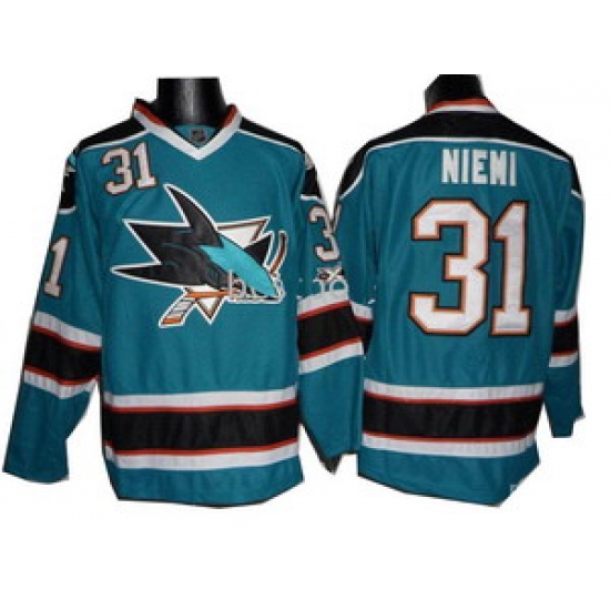 2011 Newest San Jose Sharks Jerseys 31 Antti Niemi Green Jersey 2011 Newest San Jose Sharks Jerseys 31 Antti Niemi Green Jersey