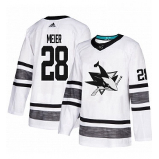 Mens Adidas San Jose Sharks 28 Timo Meier White 2019 All Star Game Parley Authentic Stitched NHL Jersey Mens Adidas San Jose Sharks 28 Timo Meier White 2019 All Star Game Parley Authentic Stitched NHL Jersey
