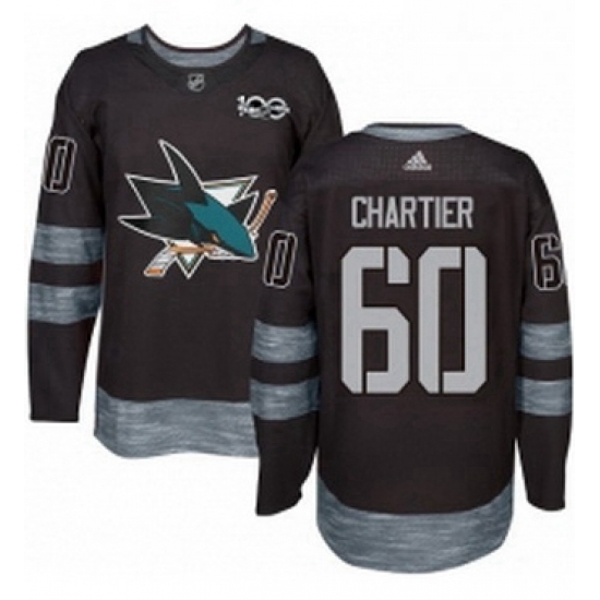 Mens Adidas San Jose Sharks 60 Rourke Chartier Premier Black 1917 2017 100th Anniversary NHL Jersey Mens Adidas San Jose Sharks 60 Rourke Chartier Premier Black 1917 2017 100th Anniversary NHL Jersey