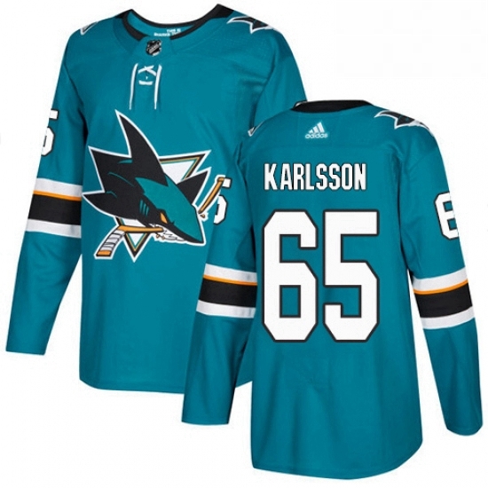 Mens Adidas San Jose Sharks 65 Erik Karlsson Premier Teal Green Home NHL Jersey Mens Adidas San Jose Sharks 65 Erik Karlsson Premier Teal Green Home NHL Jersey