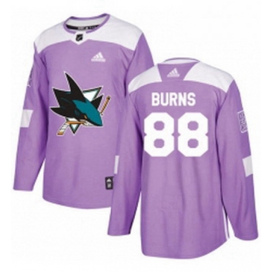 Mens Adidas San Jose Sharks 88 Brent Burns Authentic Purple Fights Cancer Practice NHL Jersey Mens Adidas San Jose Sharks 88 Brent Burns Authentic Purple Fights Cancer Practice NHL Jersey