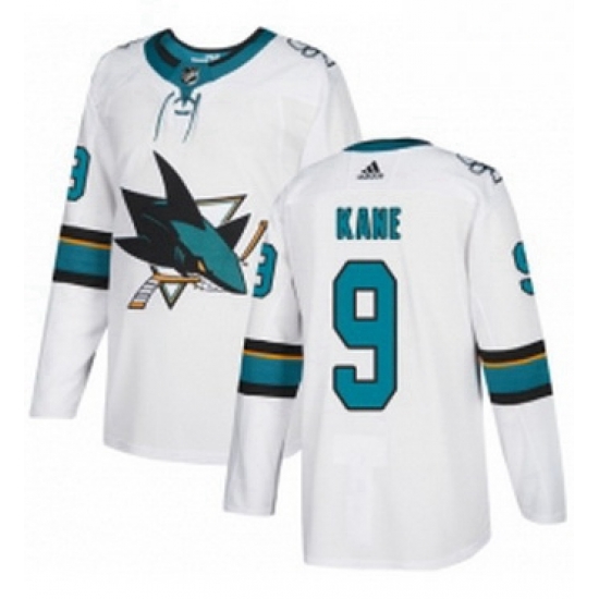 Mens Adidas San Jose Sharks 9 Evander Kane Authentic White Away NHL Jerse Mens Adidas San Jose Sharks 9 Evander Kane Authentic White Away NHL Jerse