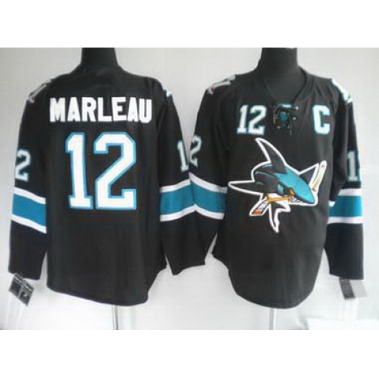 San Jose Sharks 12 MARLEAU black Jerseys San Jose Sharks 12 MARLEAU black Jerseys