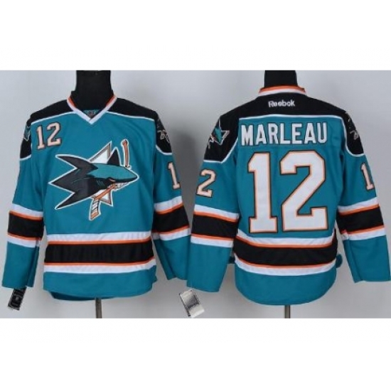 San Jose Sharks 12 Patrick Marleau Green NHL Jersey San Jose Sharks 12 Patrick Marleau Green NHL Jersey