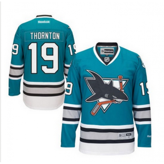 San Jose Sharks #19 Joe Thornton Teal 25th Anniversary Stitched NHL Jersey San Jose Sharks #19 Joe Thornton Teal 25th Anniversary Stitched NHL Jersey