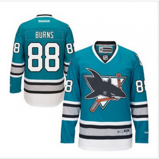 San Jose Sharks #88 Brent Burns Teal 25th Anniversary Stitched NHL Jersey San Jose Sharks #88 Brent Burns Teal 25th Anniversary Stitched NHL Jersey
