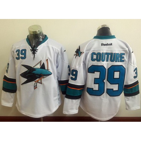 Sharks #39 Logan Couture White Stitched NHL Jersey Sharks #39 Logan Couture White Stitched NHL Jersey