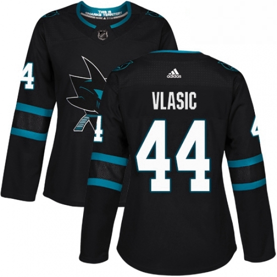 Womens Adidas San Jose Sharks 44 Marc Edouard Vlasic Premier Black Alternate NHL Jersey Womens Adidas San Jose Sharks 44 Marc Edouard Vlasic Premier Black Alternate NHL Jersey