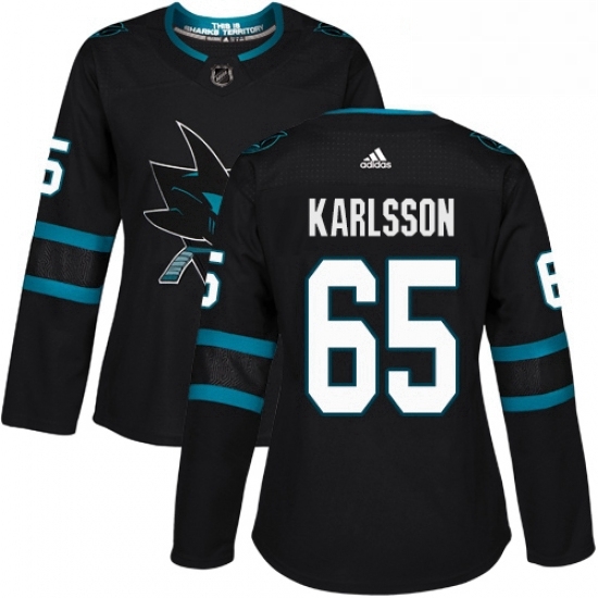 Womens Adidas San Jose Sharks 65 Erik Karlsson Premier Black Alternate NHL Jersey Womens Adidas San Jose Sharks 65 Erik Karlsson Premier Black Alternate NHL Jersey