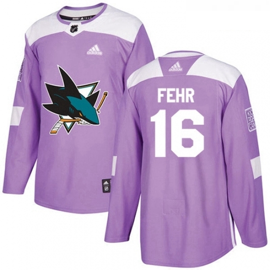 Youth Adidas San Jose Sharks 16 Eric Fehr Authentic Purple Fights Cancer Practice NHL Jersey Youth Adidas San Jose Sharks 16 Eric Fehr Authentic Purple Fights Cancer Practice NHL Jersey