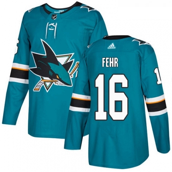 Youth Adidas San Jose Sharks 16 Eric Fehr Authentic Teal Green Home NHL Jersey Youth Adidas San Jose Sharks 16 Eric Fehr Authentic Teal Green Home NHL Jersey