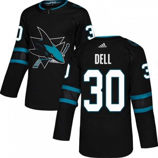 Youth Adidas San Jose Sharks 30 Aaron Dell Premier Black Alternate NHL Jersey Youth Adidas San Jose Sharks 30 Aaron Dell Premier Black Alternate NHL Jersey