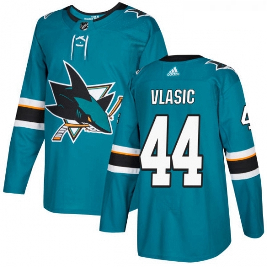 Youth Adidas San Jose Sharks 44 Marc Edouard Vlasic Authentic Teal Green Home NHL Jersey Youth Adidas San Jose Sharks 44 Marc Edouard Vlasic Authentic Teal Green Home NHL Jersey