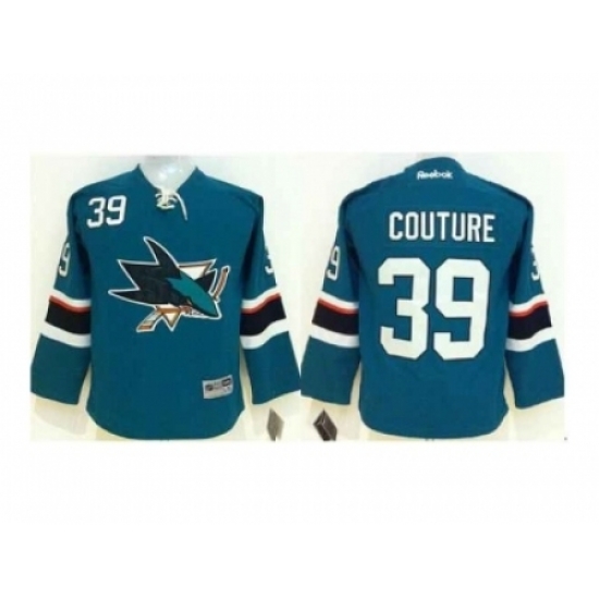 Youth NHL San Jose Sharks 39 Logan Couture green Jersey Youth NHL San Jose Sharks 39 Logan Couture green Jersey