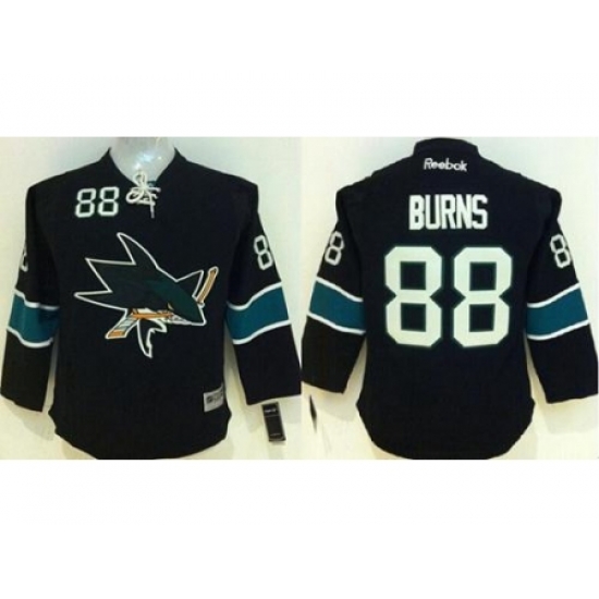 Youth San Jose Sharks #88 Brent Burns Black Stitched NHL Jersey Youth San Jose Sharks #88 Brent Burns Black Stitched NHL Jersey