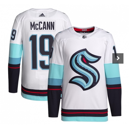 Adidas Seattle Kraken 19 Jared McCann White Stitched NHL Jersey Adidas Seattle Kraken 19 Jared McCann White Stitched NHL Jersey